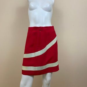 Vintage Moschino Pink and White Skirt
